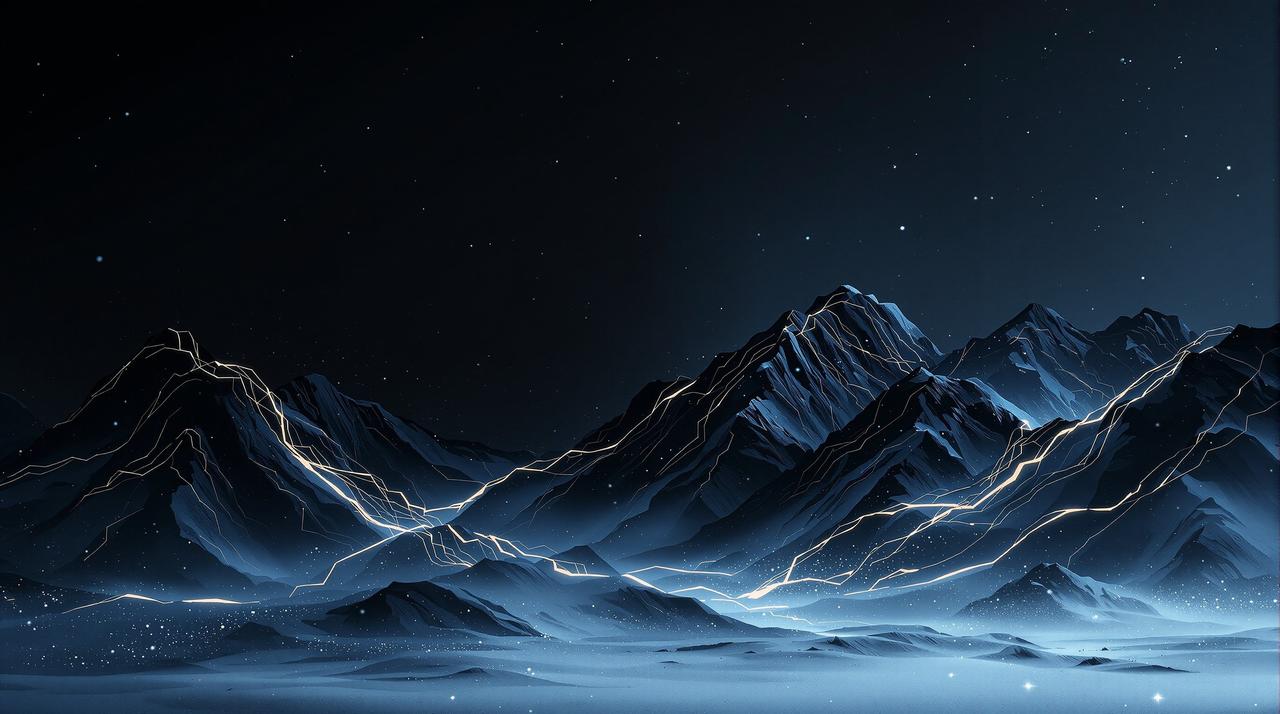 网曝黑料品牌背景——冰雪山脉与虎纹抽象合成影像